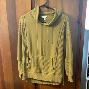 Time and Tru Olive Green Women's Hoodie